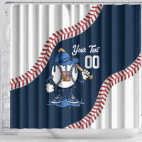 Czech Republic 2026 Baseball Custom Shower Curtain Go Cesko Drip Style
