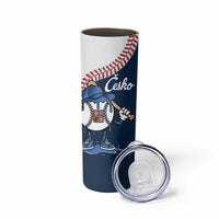 Czech Republic 2026 Baseball Custom Skinny Tumbler Go Cesko Drip Style