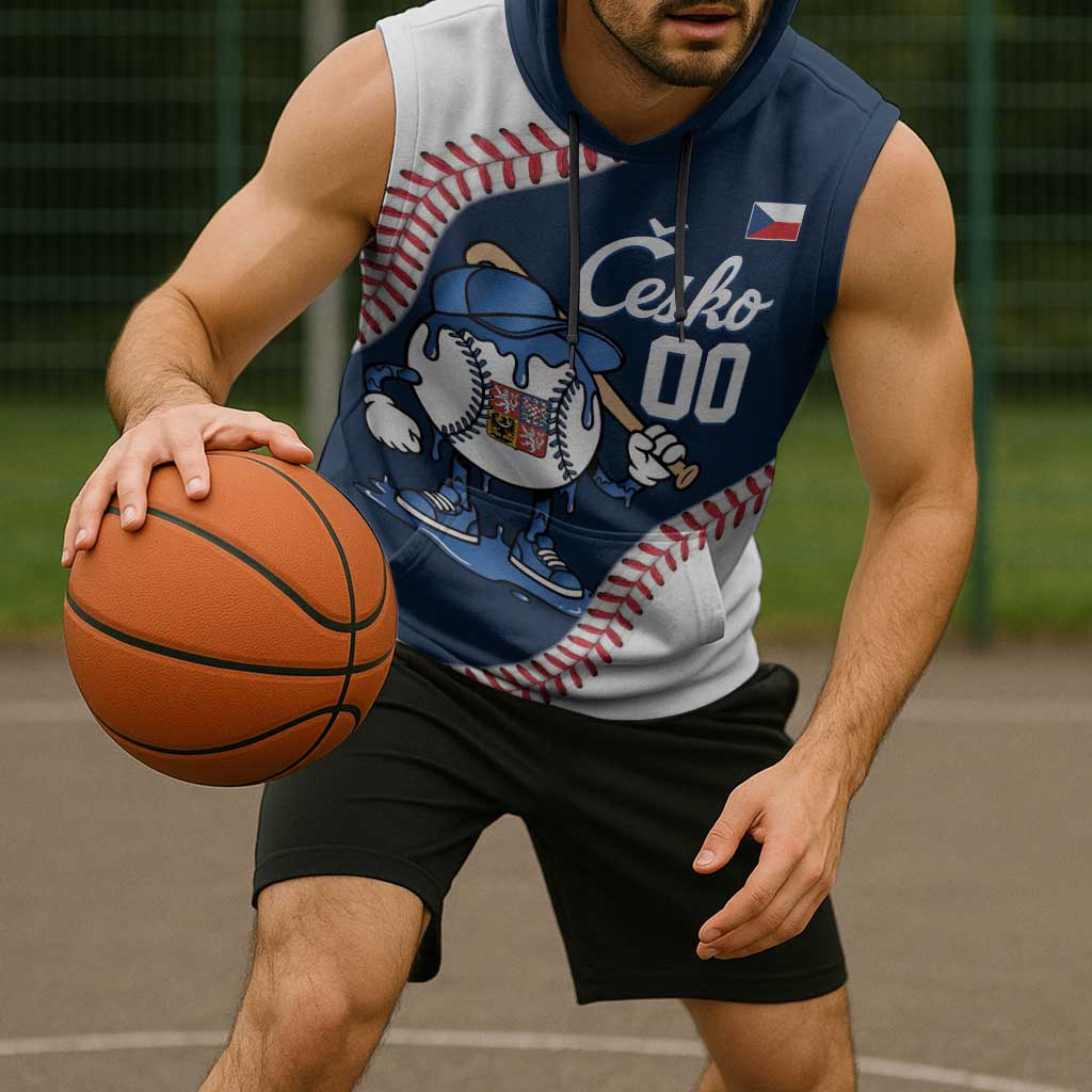 Czech Republic 2026 Baseball Custom Sleeveless Hoodie Go Cesko Drip Style