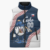 Czech Republic 2026 Baseball Custom Sleeveless Puffer Jacket Go Cesko Drip Style