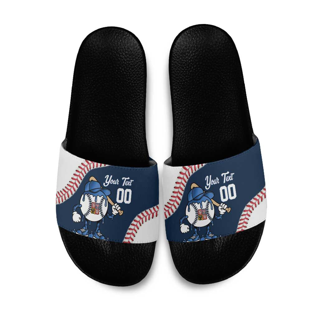 Czech Republic 2026 Baseball Custom Slide Sandals Go Cesko Drip Style