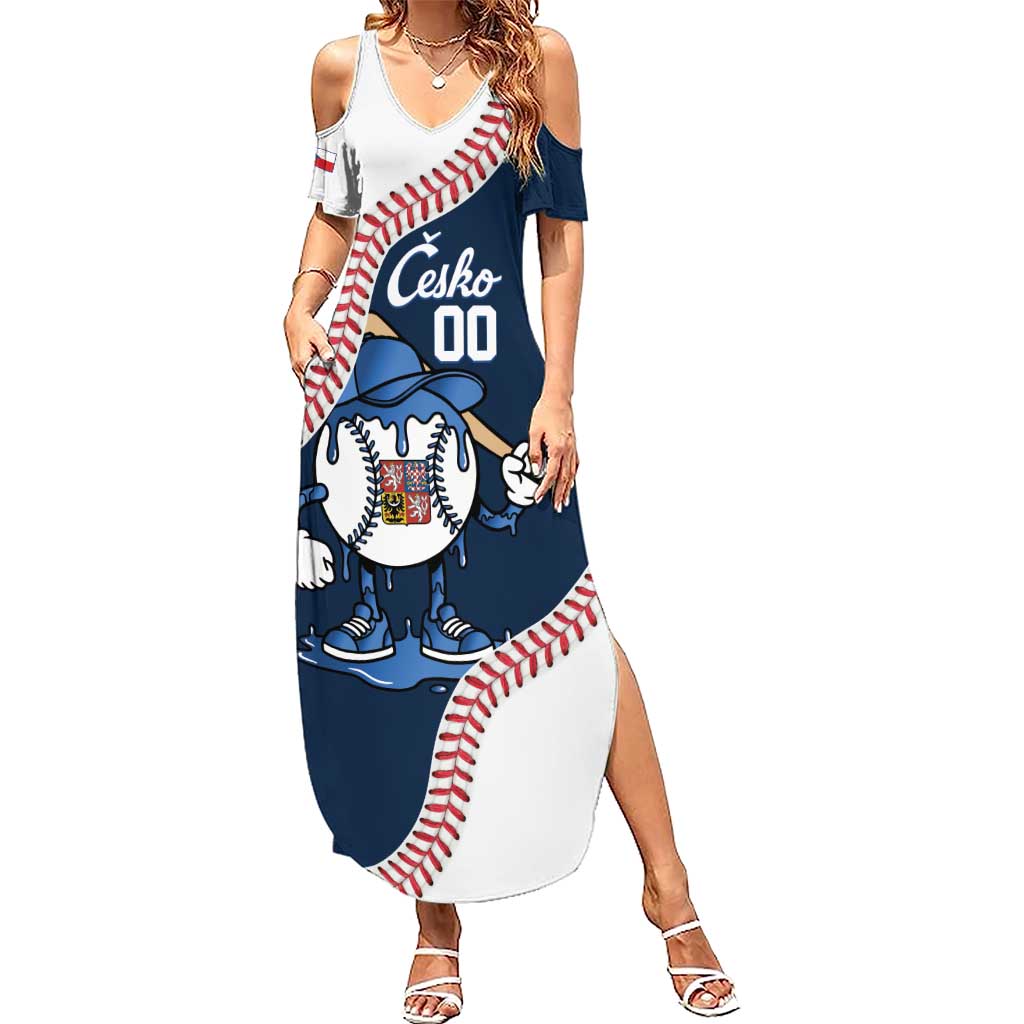 Czech Republic 2026 Baseball Custom Summer Maxi Dress Go Cesko Drip Style