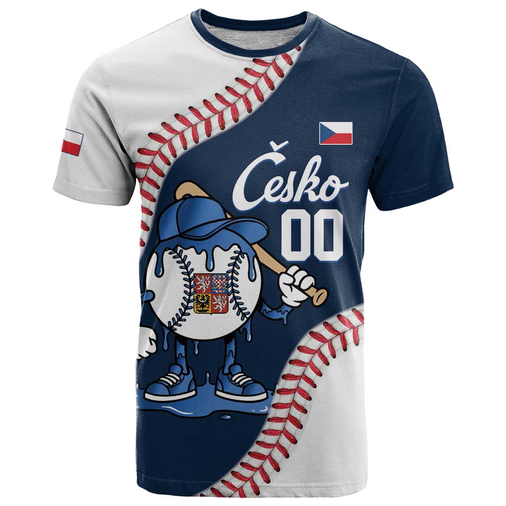 Czech Republic 2026 Baseball Custom T Shirt Go Cesko Drip Style