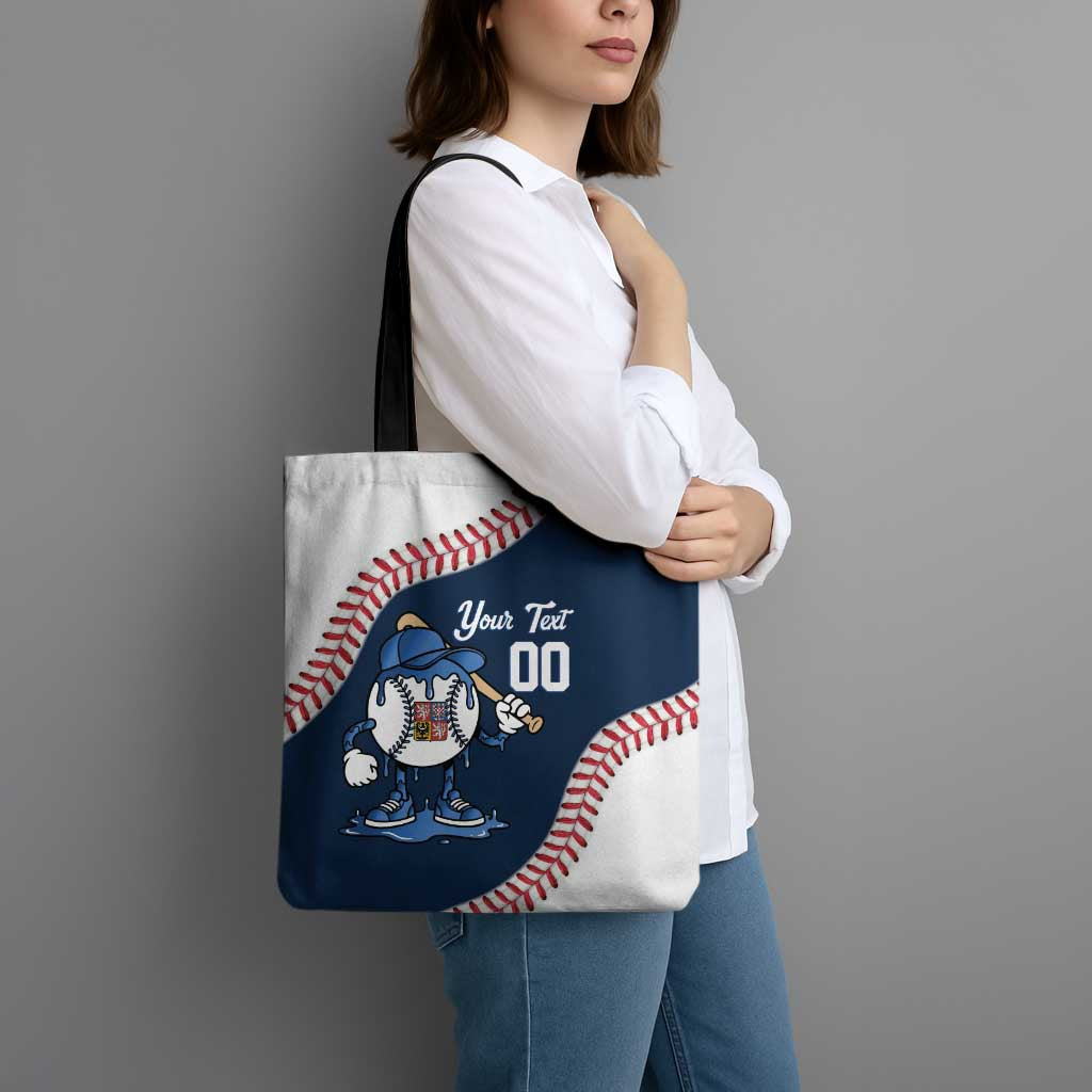 Czech Republic 2026 Baseball Custom Tote Bag Go Cesko Drip Style