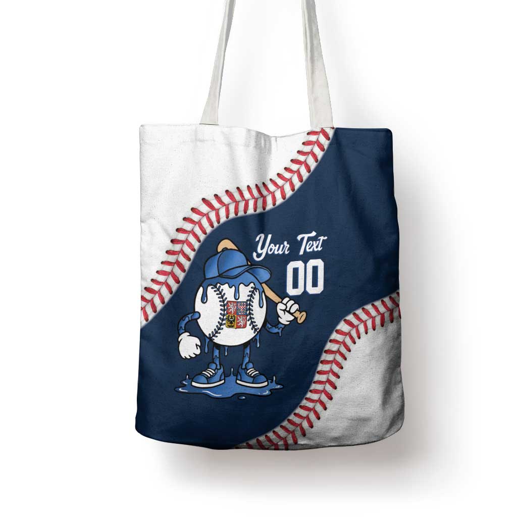 Czech Republic 2026 Baseball Custom Tote Bag Go Cesko Drip Style