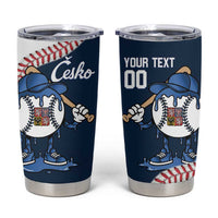 Czech Republic 2026 Baseball Custom Tumbler Cup Go Cesko Drip Style