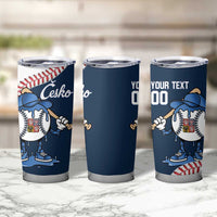 Czech Republic 2026 Baseball Custom Tumbler Cup Go Cesko Drip Style
