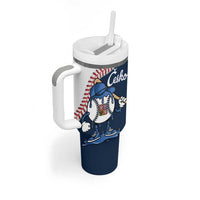 Czech Republic 2026 Baseball Custom Tumbler With Handle Go Cesko Drip Style