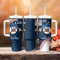 Czech Republic 2026 Baseball Custom Tumbler With Handle Go Cesko Drip Style
