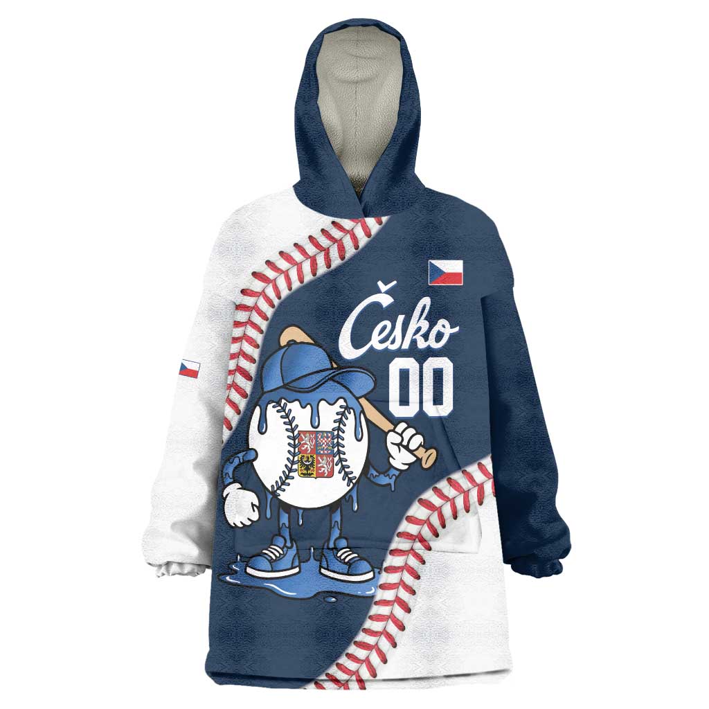Czech Republic 2026 Baseball Custom Wearable Blanket Hoodie Go Cesko Drip Style