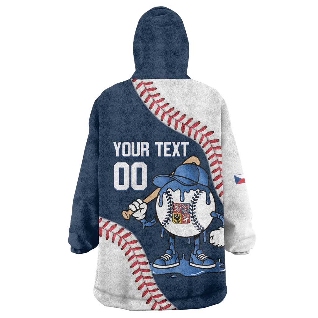 Czech Republic 2026 Baseball Custom Wearable Blanket Hoodie Go Cesko Drip Style