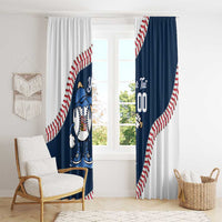 Czech Republic 2026 Baseball Custom Window Curtain Go Cesko Drip Style