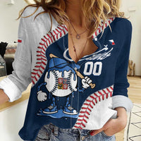 Czech Republic 2026 Baseball Custom Women Casual Shirt Go Cesko Drip Style