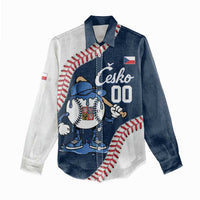 Czech Republic 2026 Baseball Custom Women Casual Shirt Go Cesko Drip Style
