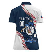 Czech Republic 2026 Baseball Custom Women Polo Shirt Go Cesko Drip Style