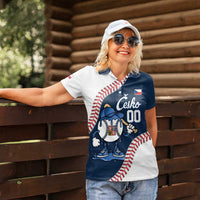 Czech Republic 2026 Baseball Custom Women Polo Shirt Go Cesko Drip Style