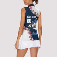 Czech Republic 2026 Baseball Custom Women Sleeveless Polo Shirt Go Cesko Drip Style