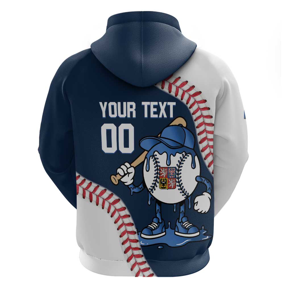 Czech Republic 2026 Baseball Custom Zip Hoodie Go Cesko Drip Style