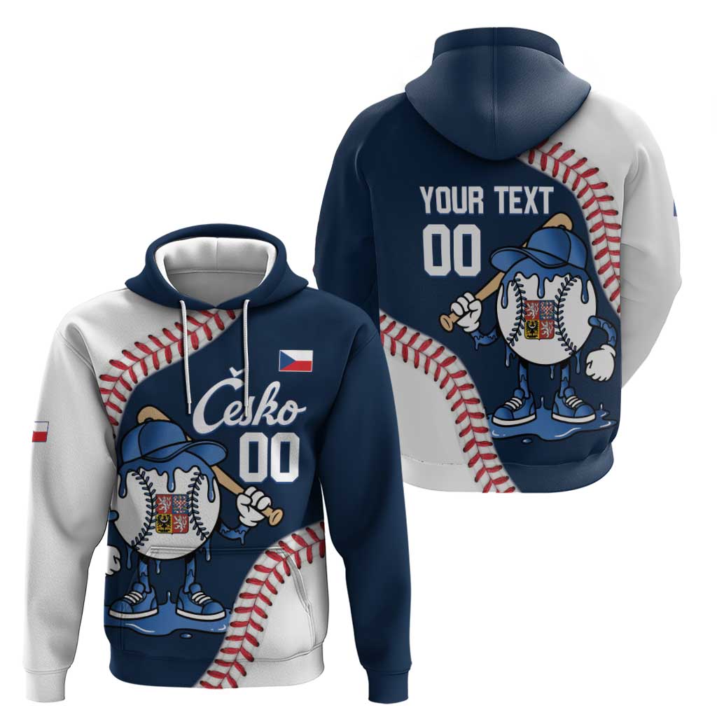 Czech Republic 2026 Baseball Custom Zip Hoodie Go Cesko Drip Style