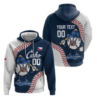 Czech Republic 2026 Baseball Custom Zip Hoodie Go Cesko Drip Style