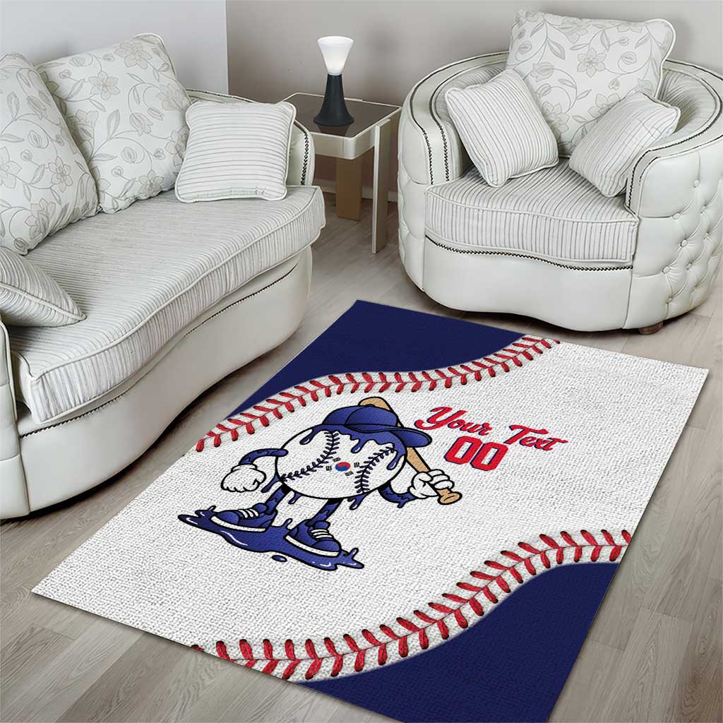 South Korea 2026 Baseball Custom Area Rug Go Champions Drip Style