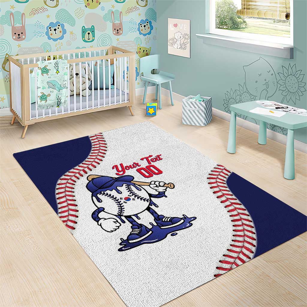 South Korea 2026 Baseball Custom Area Rug Go Champions Drip Style
