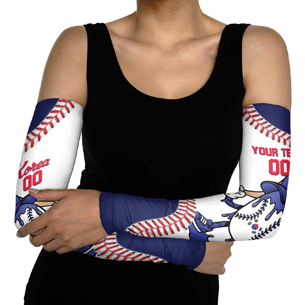 South Korea 2026 Baseball Custom Arm Sleeves Go Champions Drip Style