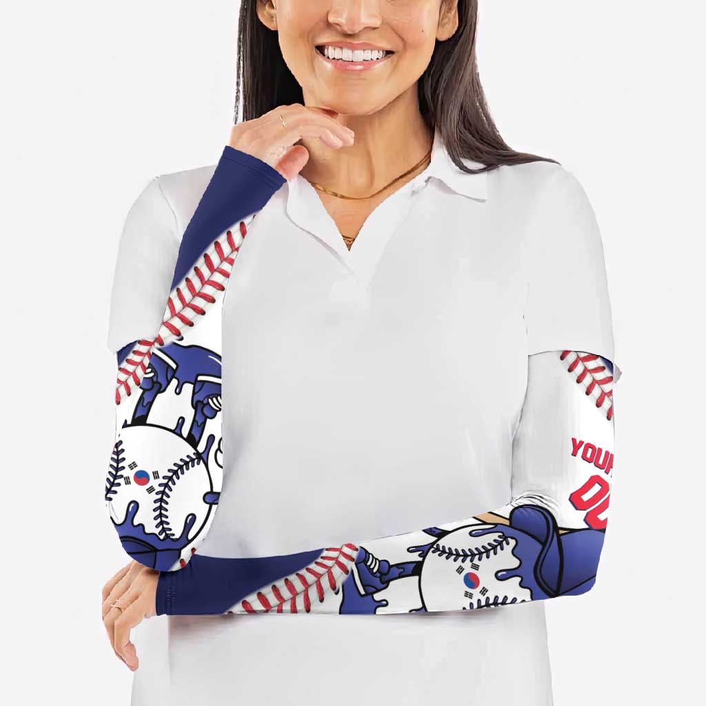 South Korea 2026 Baseball Custom Arm Sleeves Go Champions Drip Style