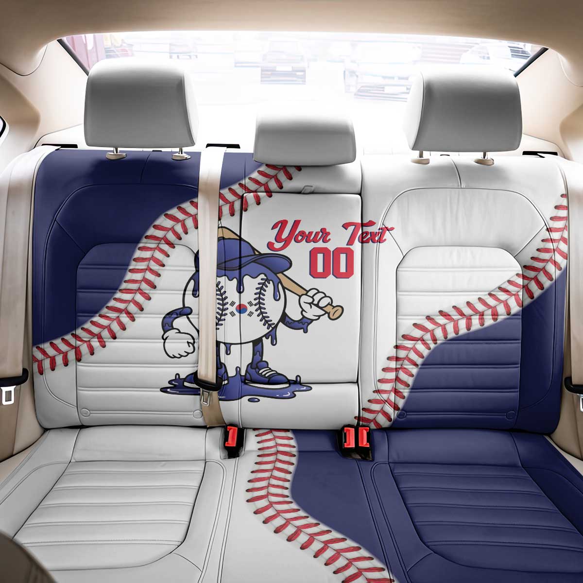 South Korea 2026 Baseball Custom Back Car Seat Cover Go Champions Drip Style