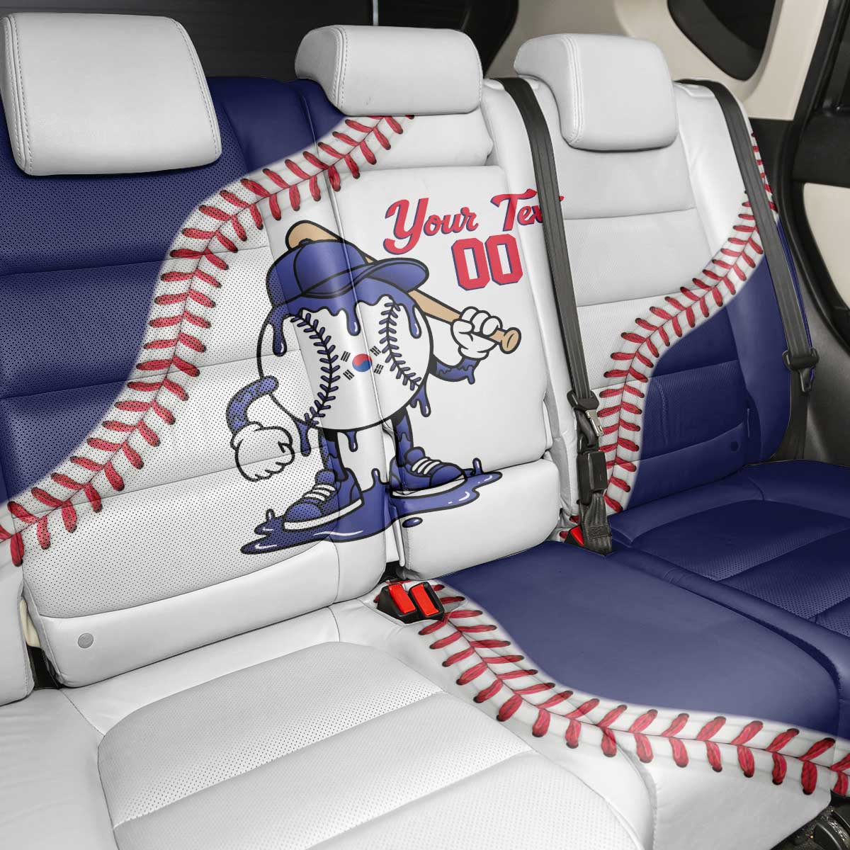 South Korea 2026 Baseball Custom Back Car Seat Cover Go Champions Drip Style