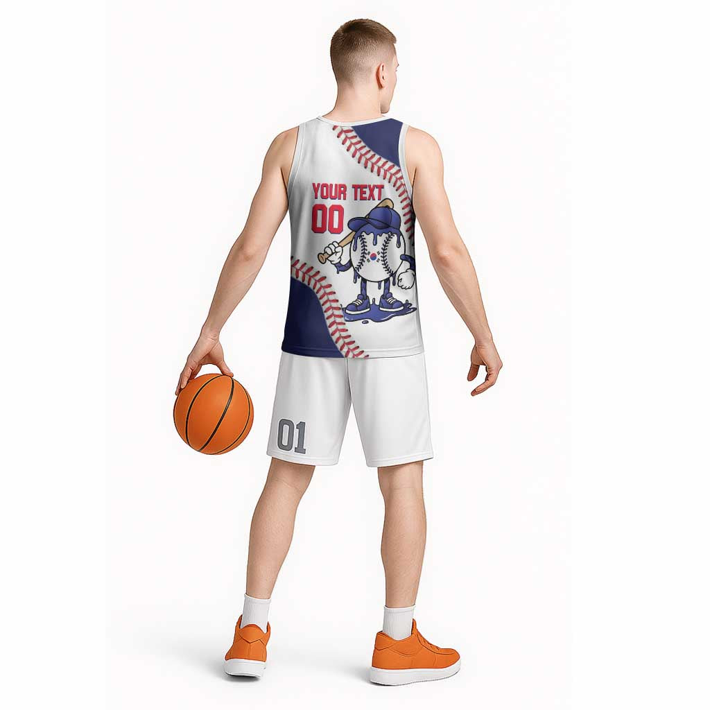 South Korea 2026 Baseball Custom Basketball Jersey Go Champions Drip Style