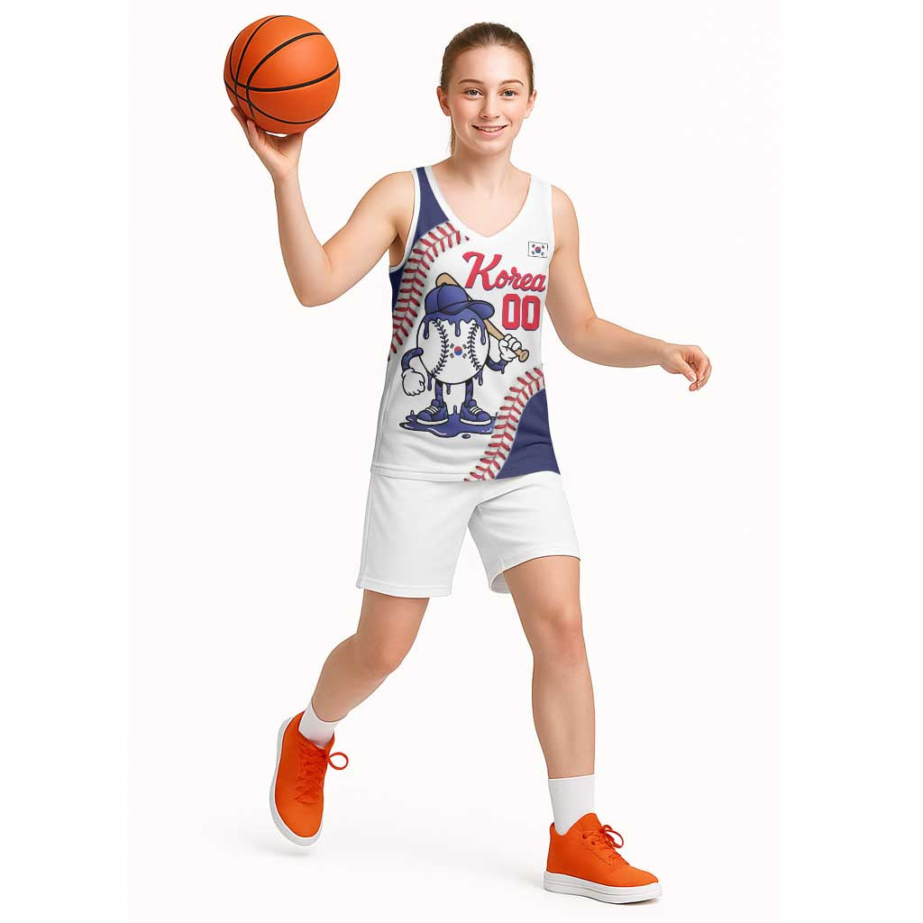 South Korea 2026 Baseball Custom Basketball Jersey Go Champions Drip Style