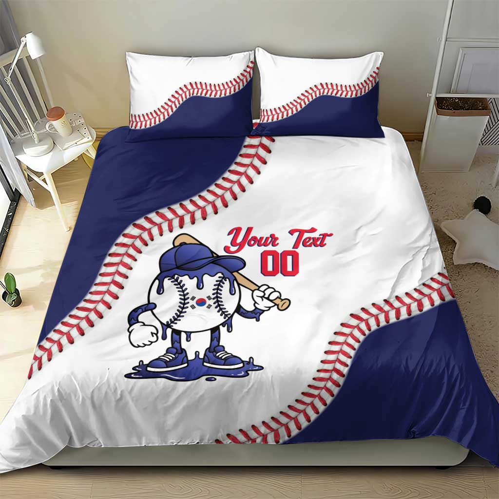 South Korea 2026 Baseball Custom Bedding Set Go Champions Drip Style