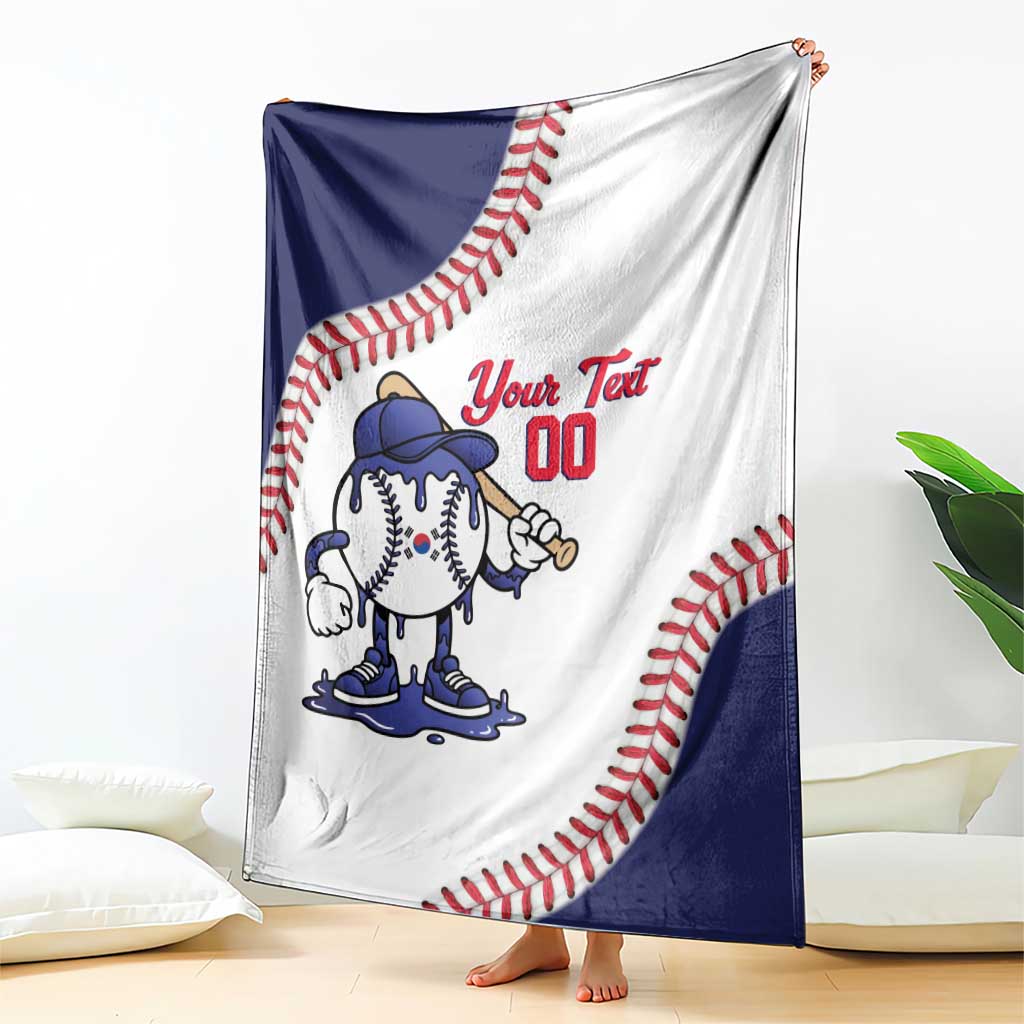 South Korea 2026 Baseball Custom Blanket Go Champions Drip Style