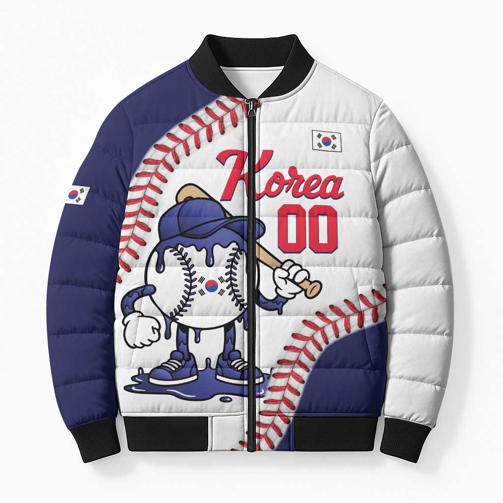 South Korea 2026 Baseball Custom Bomber Puffer Jacket Go Champions Drip Style