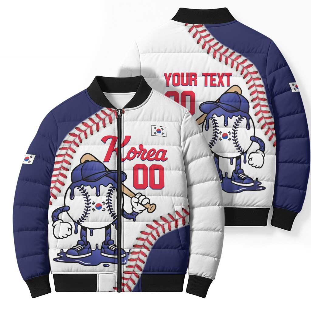 South Korea 2026 Baseball Custom Bomber Puffer Jacket Go Champions Drip Style