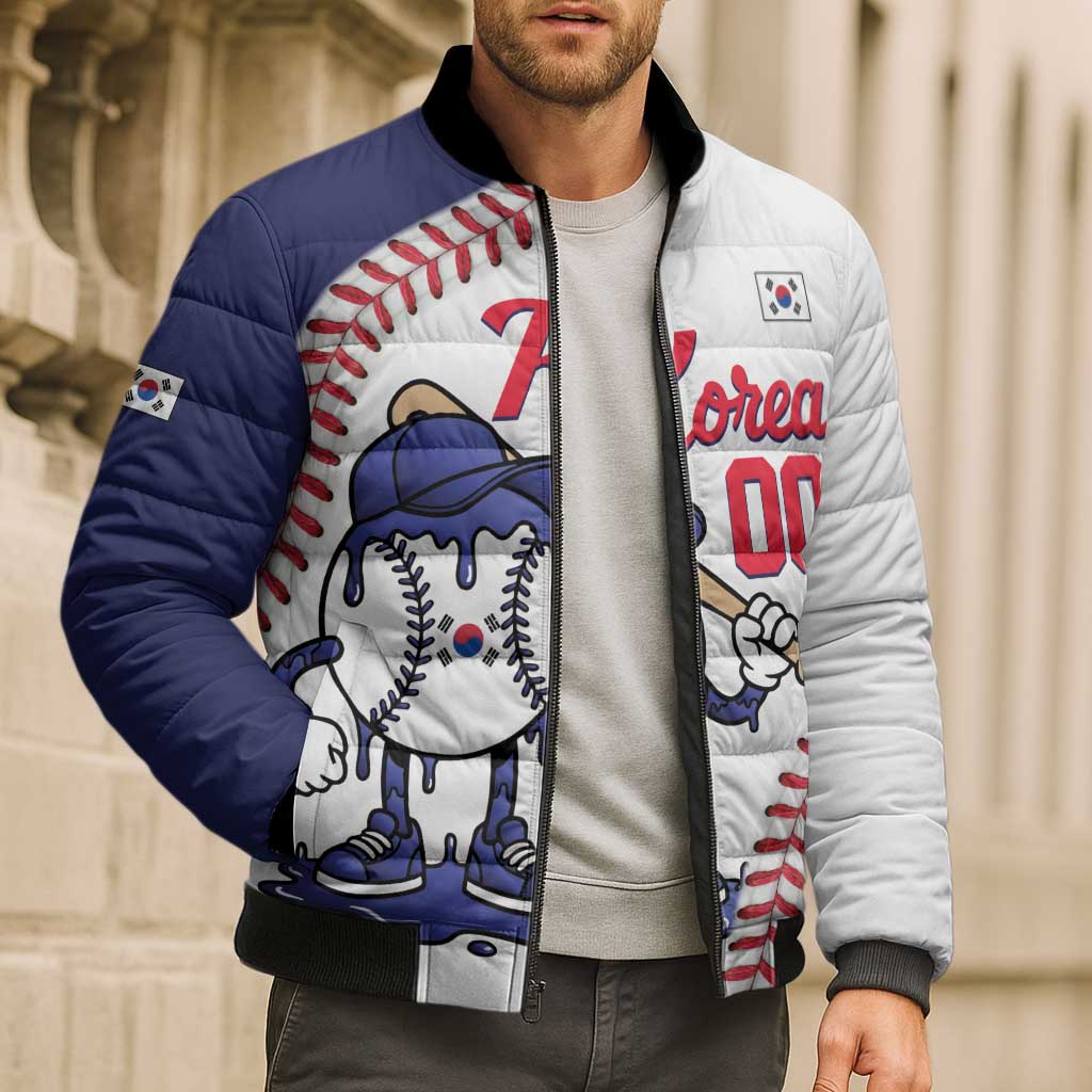 South Korea 2026 Baseball Custom Bomber Puffer Jacket Go Champions Drip Style