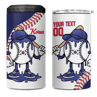 South Korea 2026 Baseball Custom 4 in 1 Can Cooler Tumbler Go Champions Drip Style