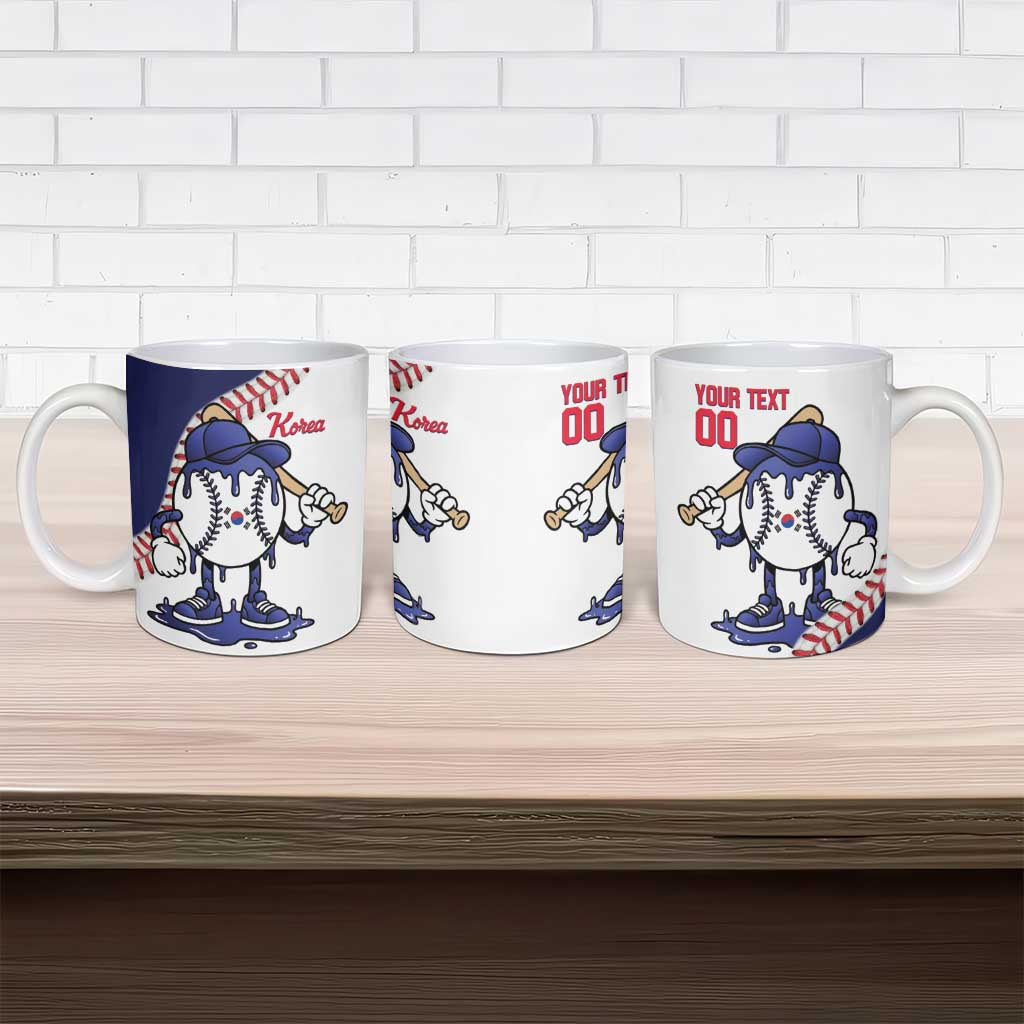 South Korea 2026 Baseball Custom Ceramic Mug Go Champions Drip Style