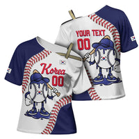South Korea 2026 Baseball Custom Cross Shoulder Shirt Go Champions Drip Style