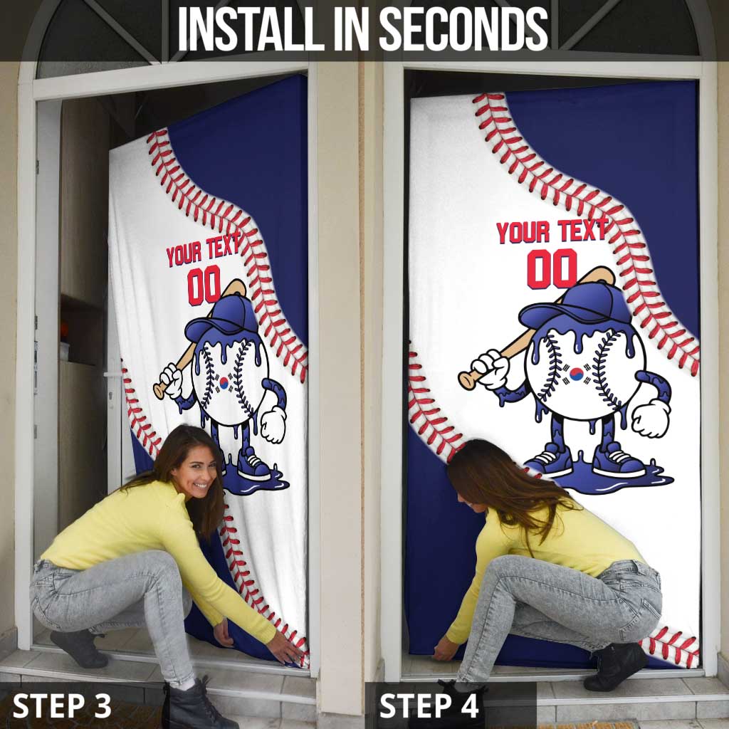 South Korea 2026 Baseball Custom Door Cover Go Champions Drip Style