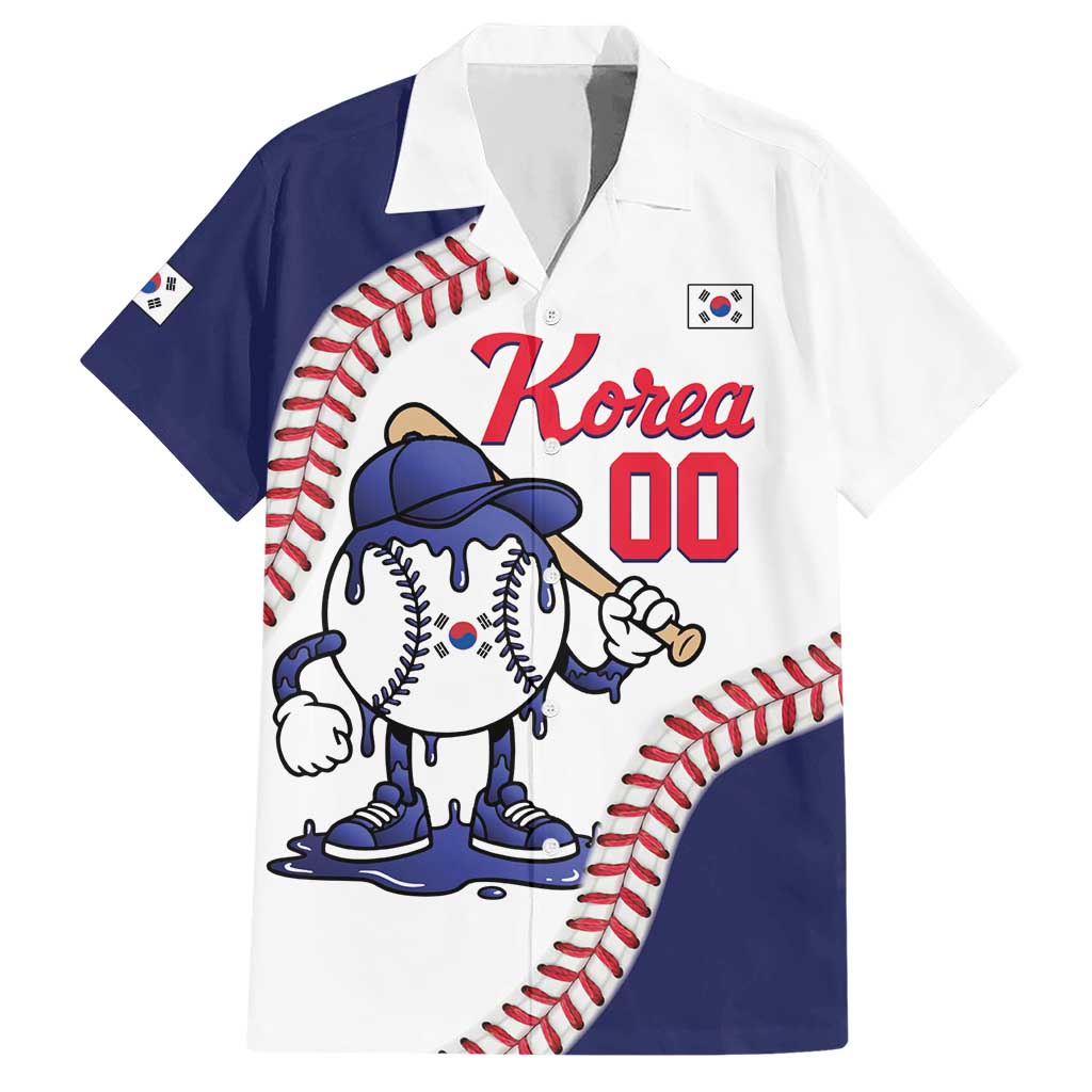 South Korea 2026 Baseball Custom Hawaiian Shirt Go Champions Drip Style