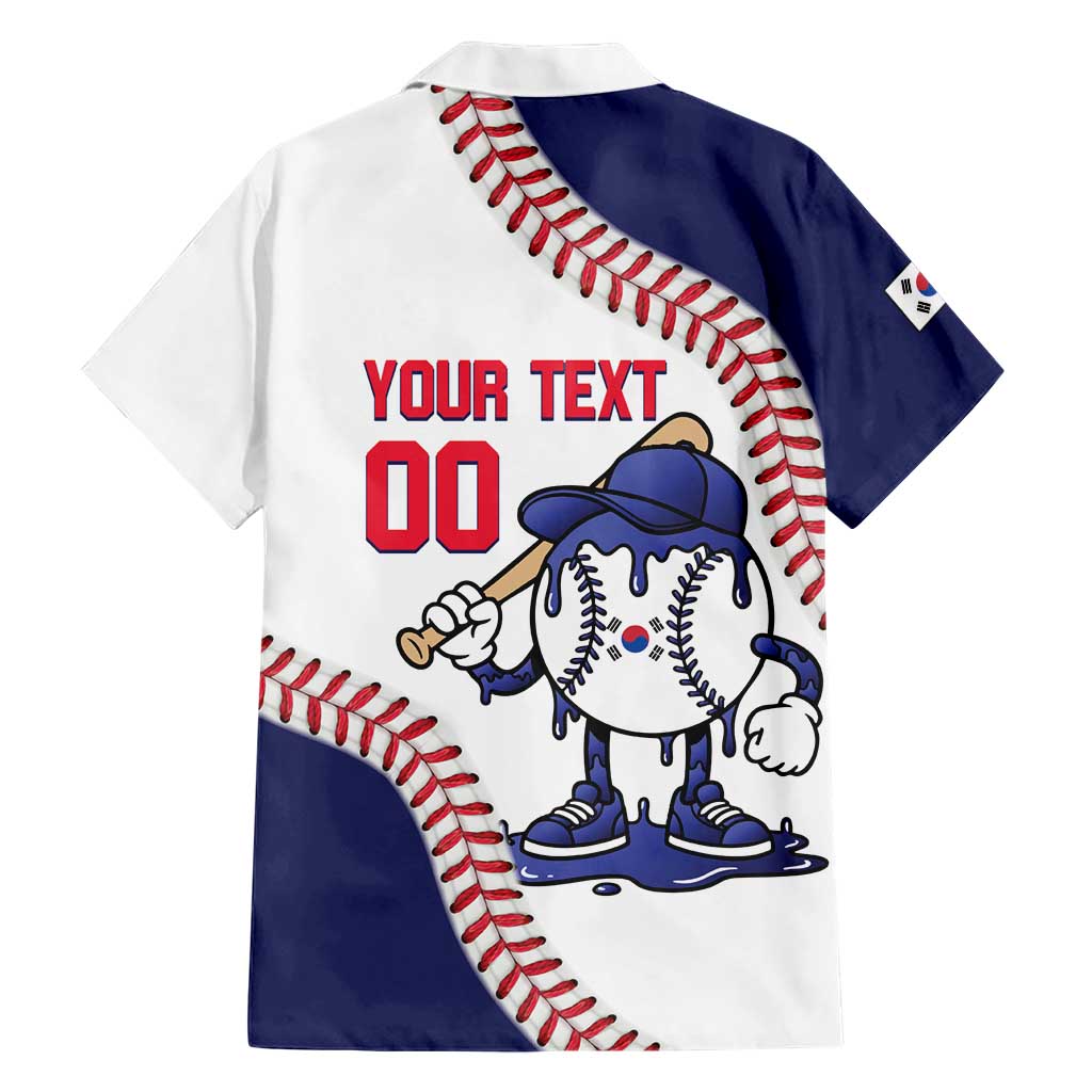 South Korea 2026 Baseball Custom Hawaiian Shirt Go Champions Drip Style