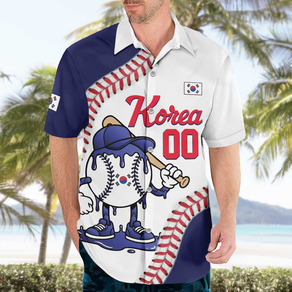 South Korea 2026 Baseball Custom Hawaiian Shirt Go Champions Drip Style