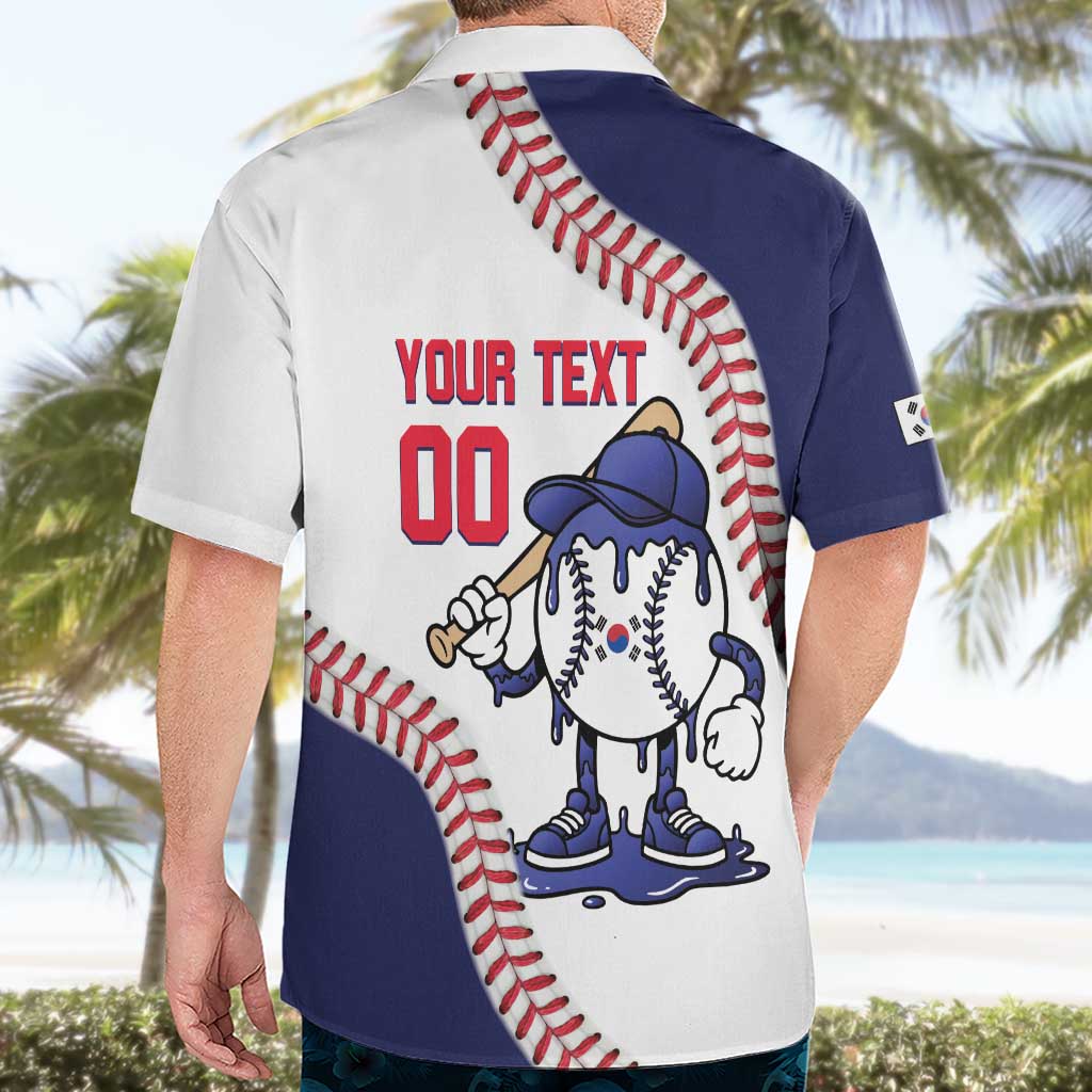 South Korea 2026 Baseball Custom Hawaiian Shirt Go Champions Drip Style