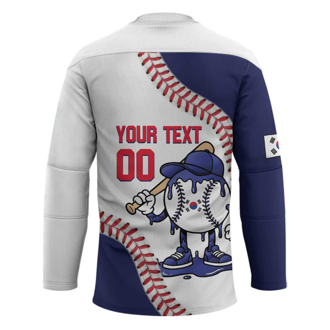 South Korea 2026 Baseball Custom Hockey Jersey Go Champions Drip Style