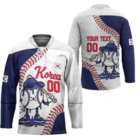 South Korea 2026 Baseball Custom Hockey Jersey Go Champions Drip Style