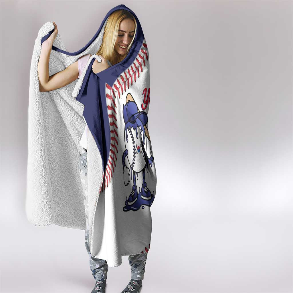 South Korea 2026 Baseball Custom Hooded Blanket Go Champions Drip Style
