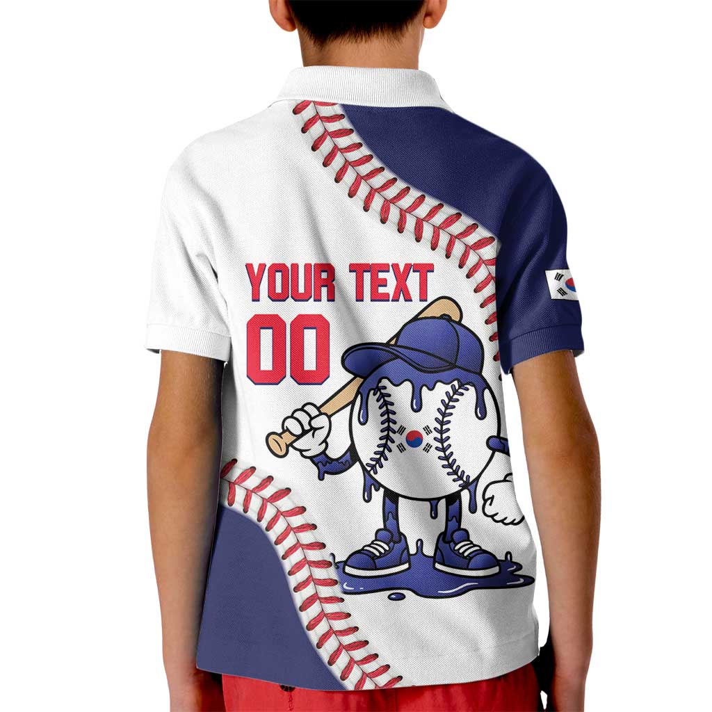 South Korea 2026 Baseball Custom Kid Polo Shirt Go Champions Drip Style