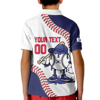 South Korea 2026 Baseball Custom Kid Polo Shirt Go Champions Drip Style